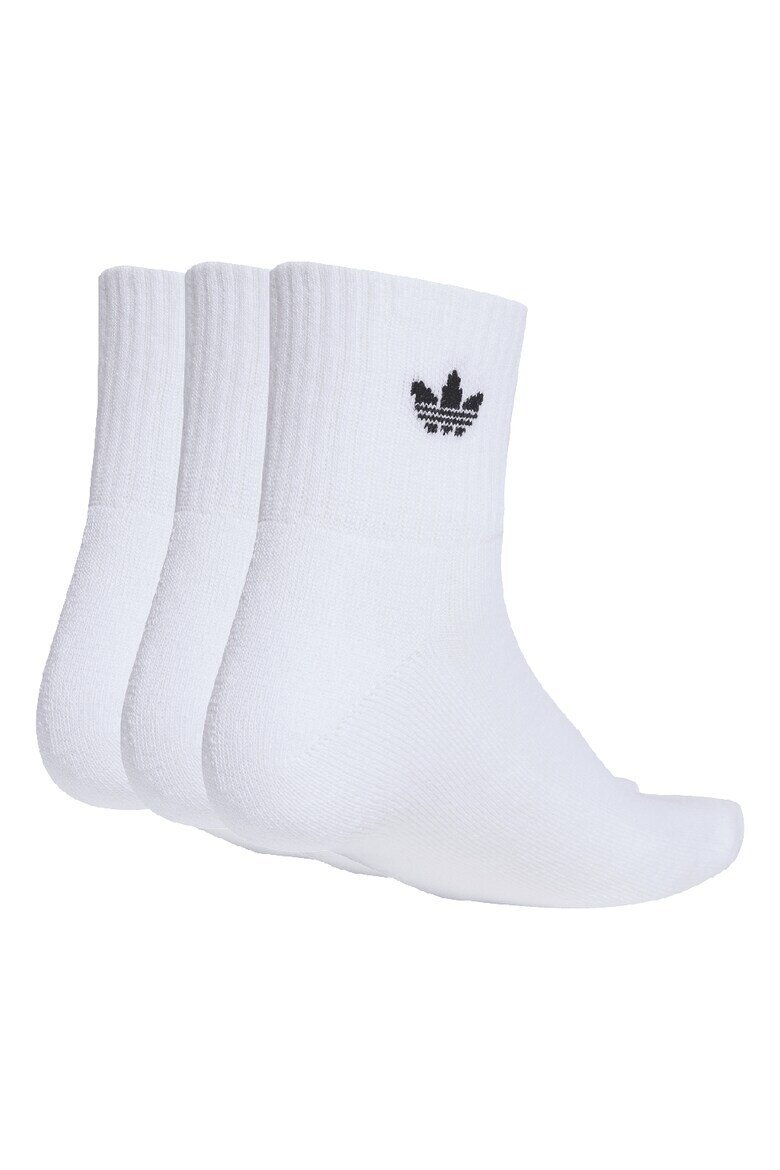 adidas Originals Къси унисекс чорапи - 3 чифта Бял