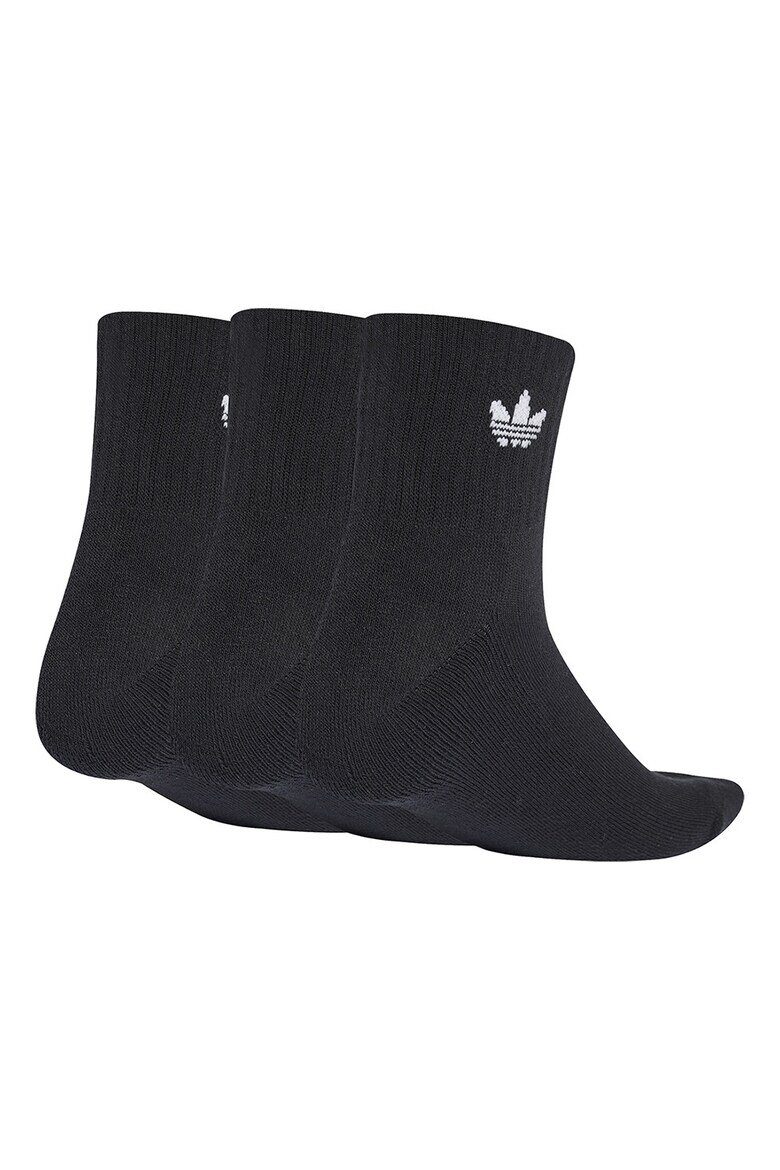 adidas Originals Къси унисекс чорапи - 3 чифта Черен