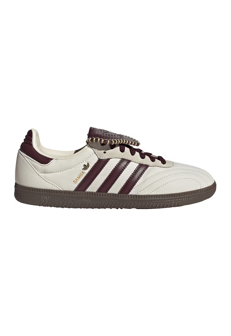 adidas Originals Кожени маратонки Samba Lt - Бял/Тъмнокафяв