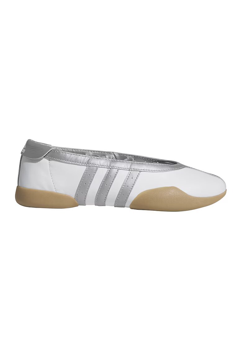 adidas Originals Кожени пантофки-балерини Taekwondo Mei - Бял/Сребрист