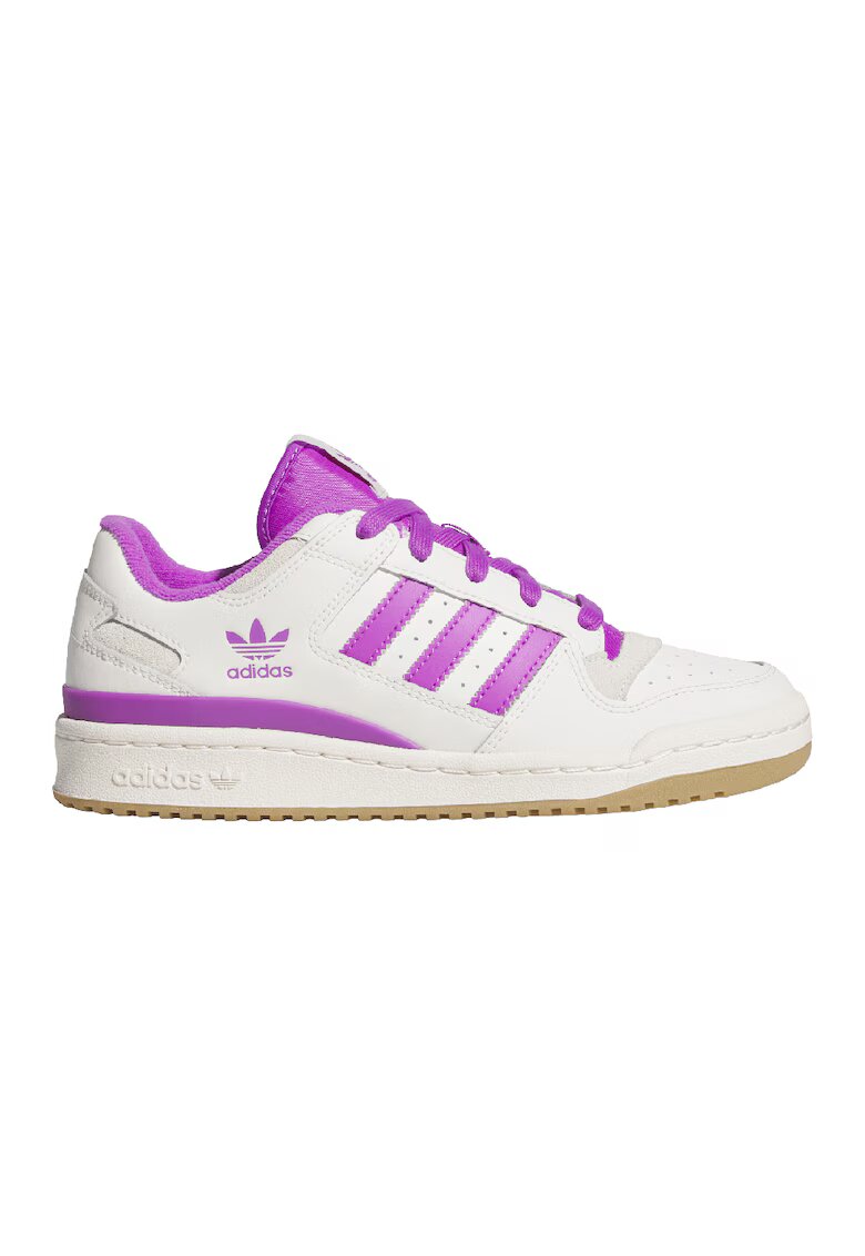adidas Originals Кожени спортни обувки Forum под глезена - Слонова кост/Фуксия