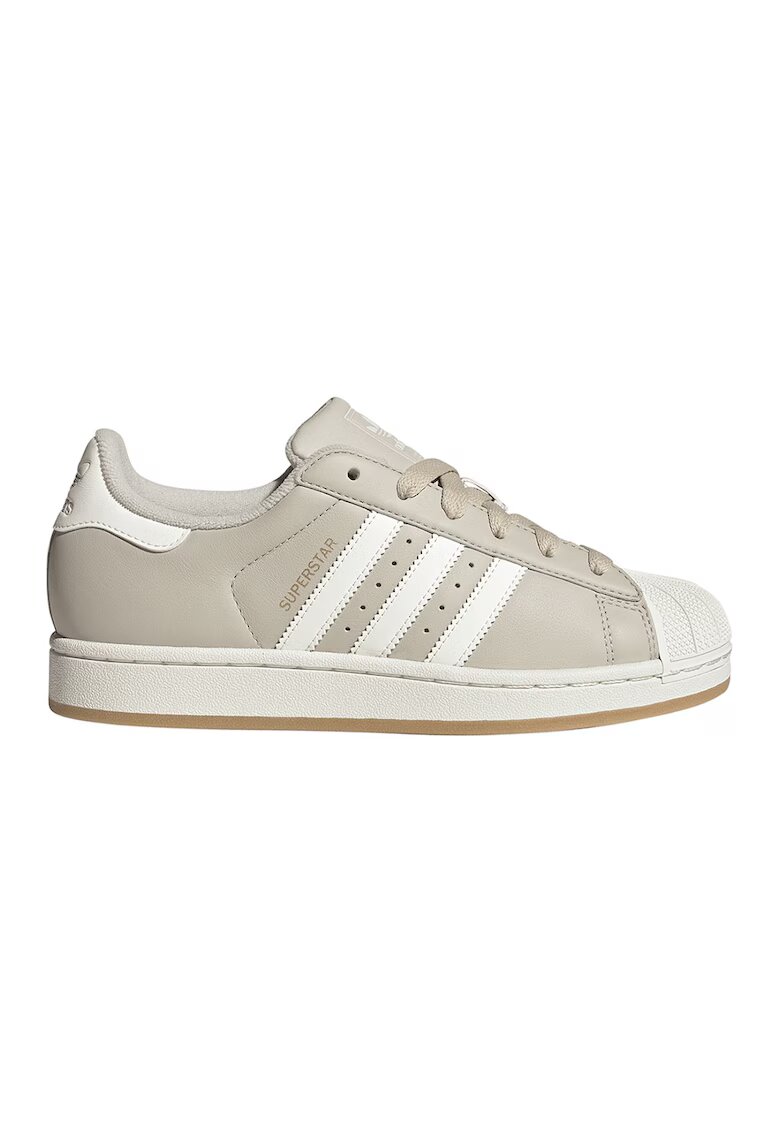adidas Originals Кожени спортни обувки Superstar II - Карамел/Мръснобял/Светло бежово
