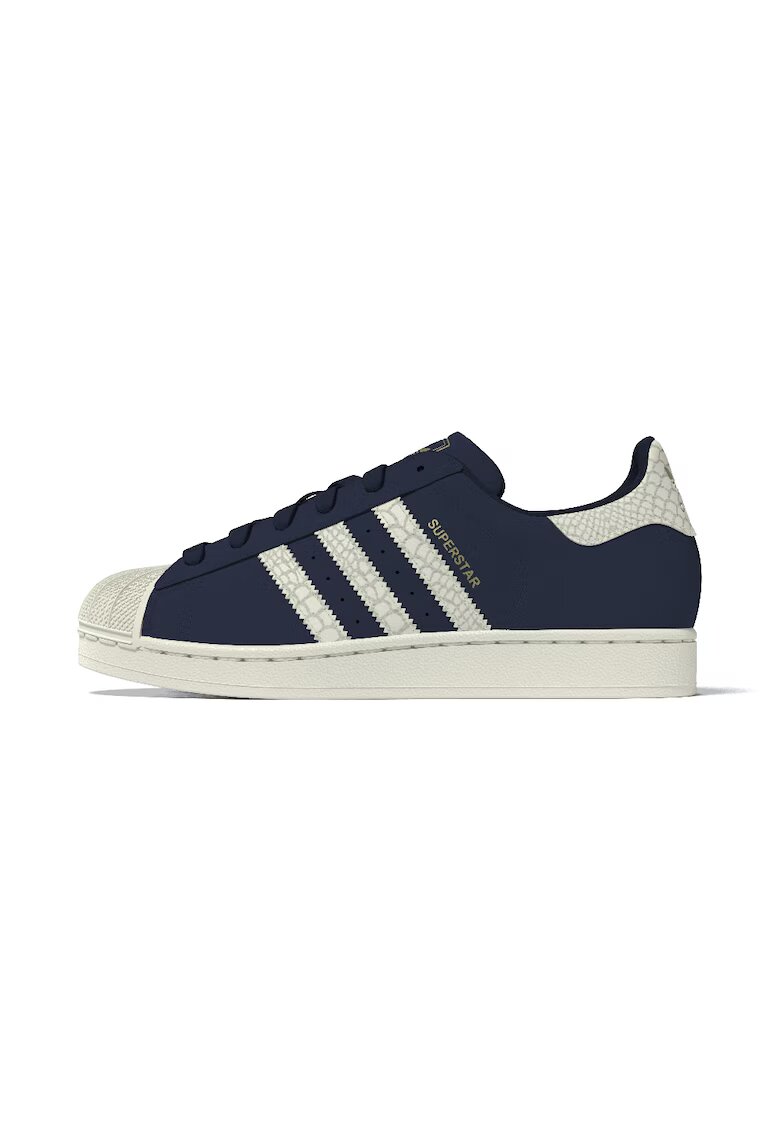 adidas Originals Кожени спортни обувки Superstar II - Слонова кост/Тъмносин