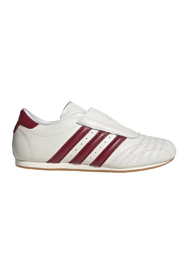 adidas Originals Кожени спортни обувки за таекуондо - Тъмночервен/Мръснобял