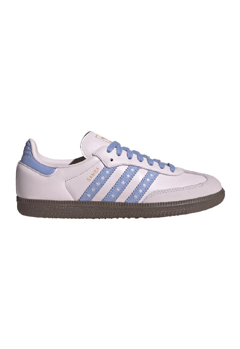 adidas Originals Маратонки Samba OG с кожа и велур - Лилав/Бледо розово