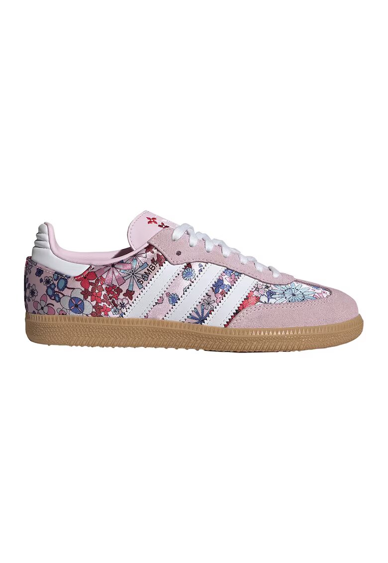 adidas Originals Маратонки Samba с велур и принт - Тъмносин/Карамел/Прашно розово