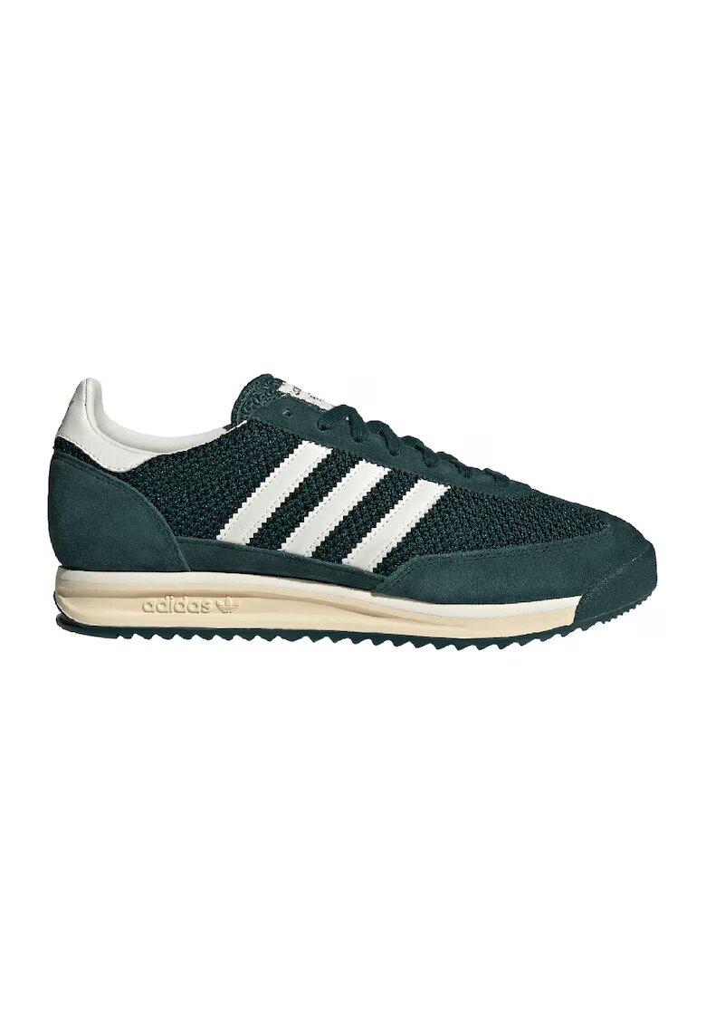 adidas Originals Маратонки SL 72 с велур - Бял/Бледозелен