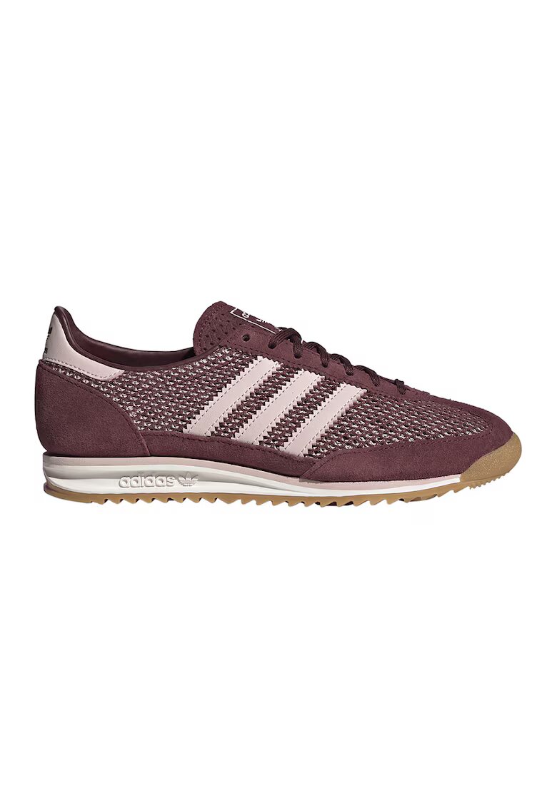 adidas Originals Маратонки SL72 с велур - Бордо/Бледо розово