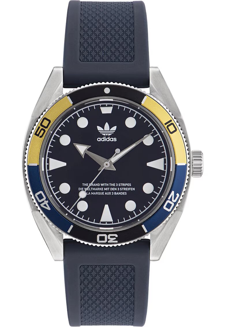 adidas Originals Мъжки часовник Edition Two AOFH23006 - кварцов механизъм - силиконова каишка - гранат