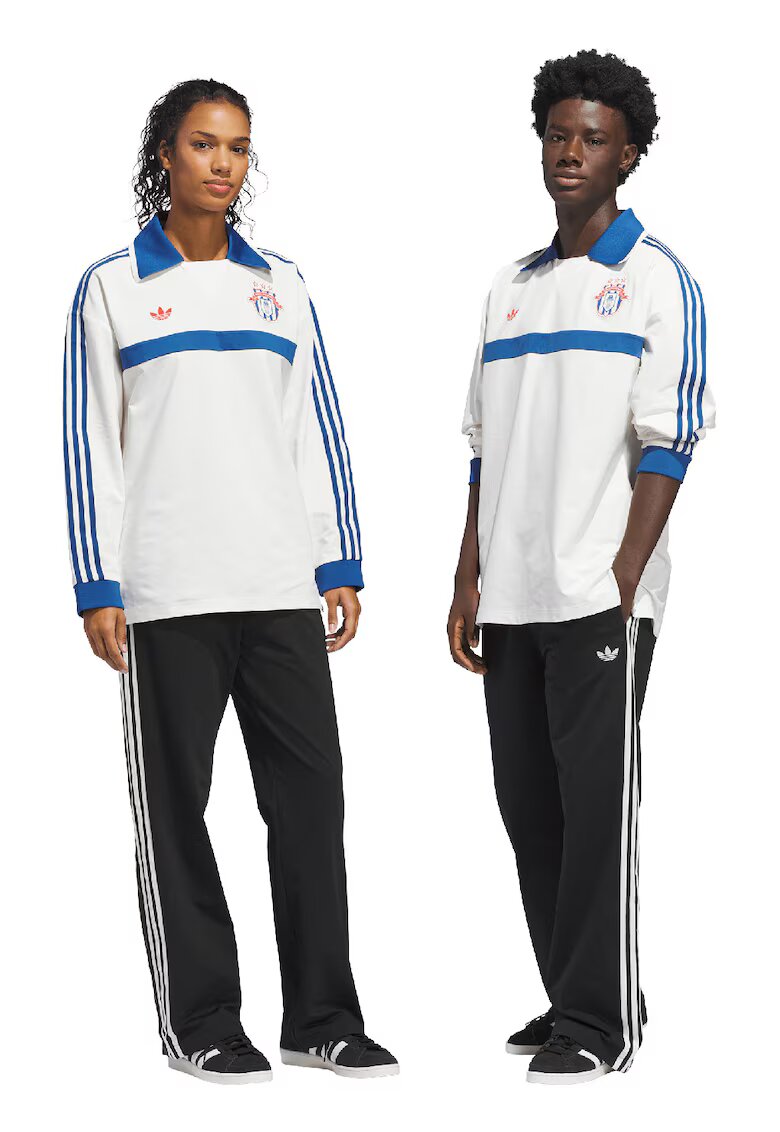 adidas Originals Прав баскетболен панталон - Бял/Черен
