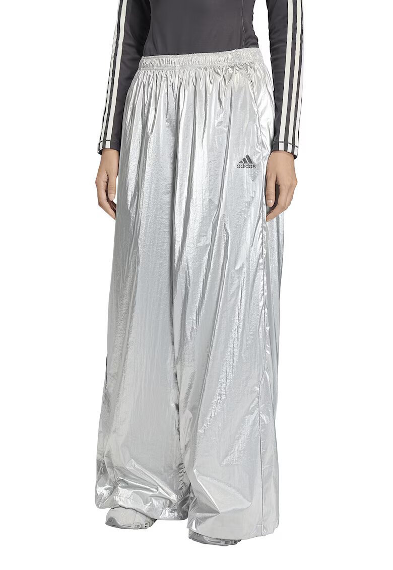 adidas Originals Широк спортен панталон - Сребрист