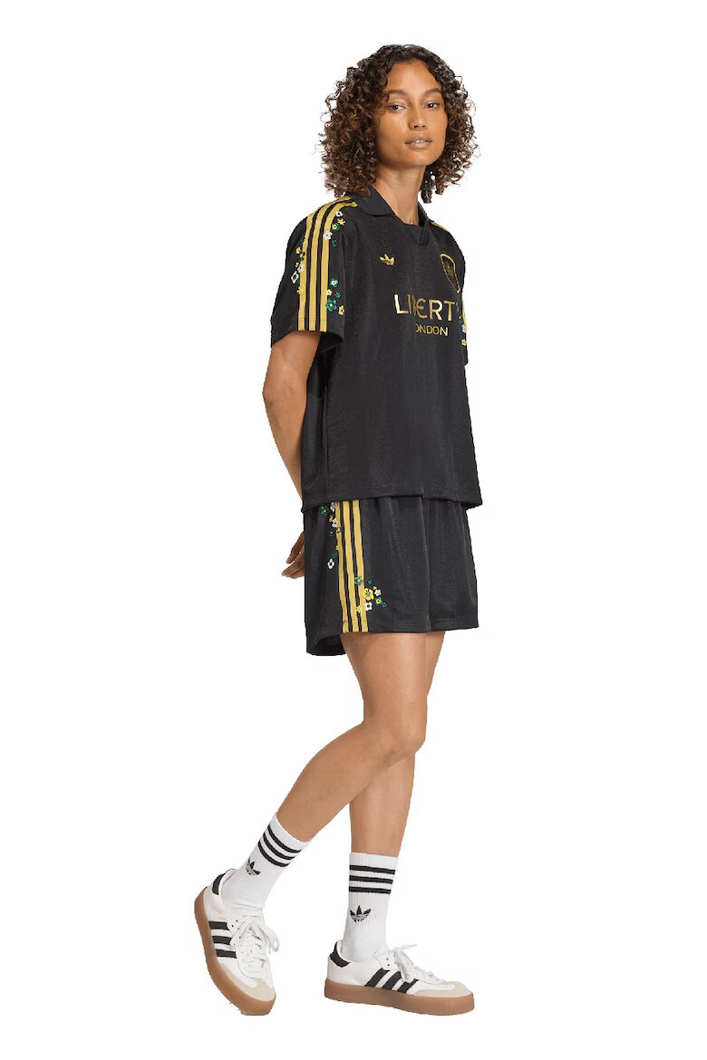 adidas Originals Шорти с бродерии Черен/Светлокафяв