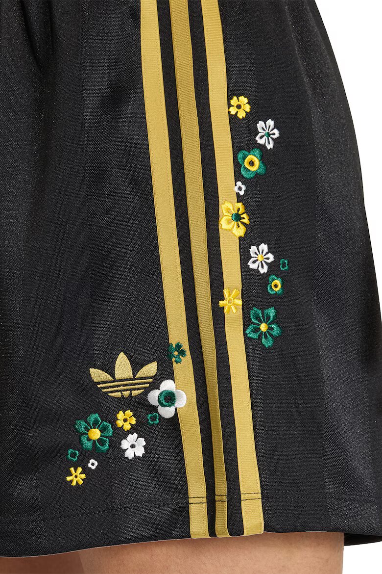 adidas Originals Шорти с бродерии Черен/Светлокафяв