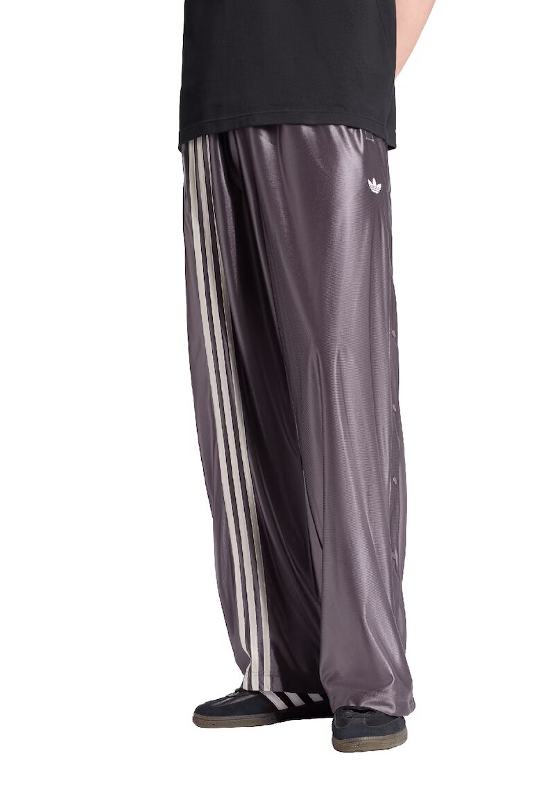 adidas Originals Скини панталон Adibreak - Бял/Тъмновиолетов