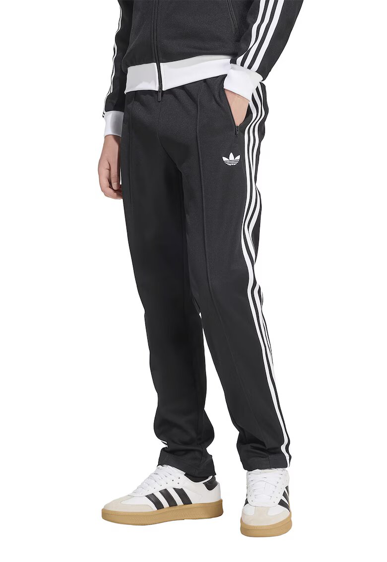 adidas Originals Слим спортен панталон Beckenbauer с връзка - Бял/Черен