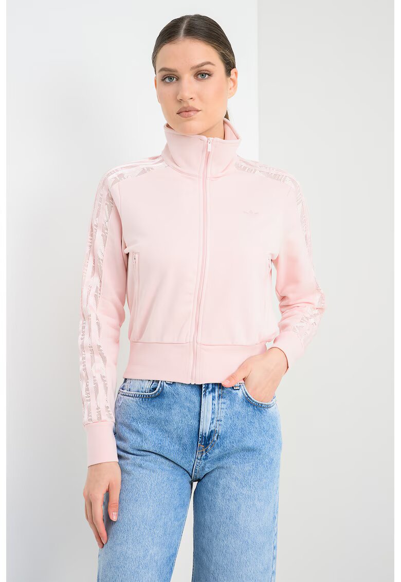 adidas Originals Слим суитшърт Firebird с дантела