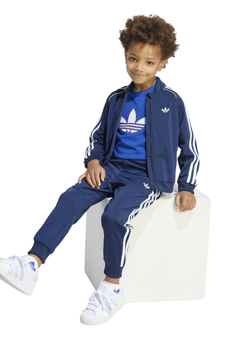 adidas Originals Спортен екип Essential с лого Бял/Тъмносин