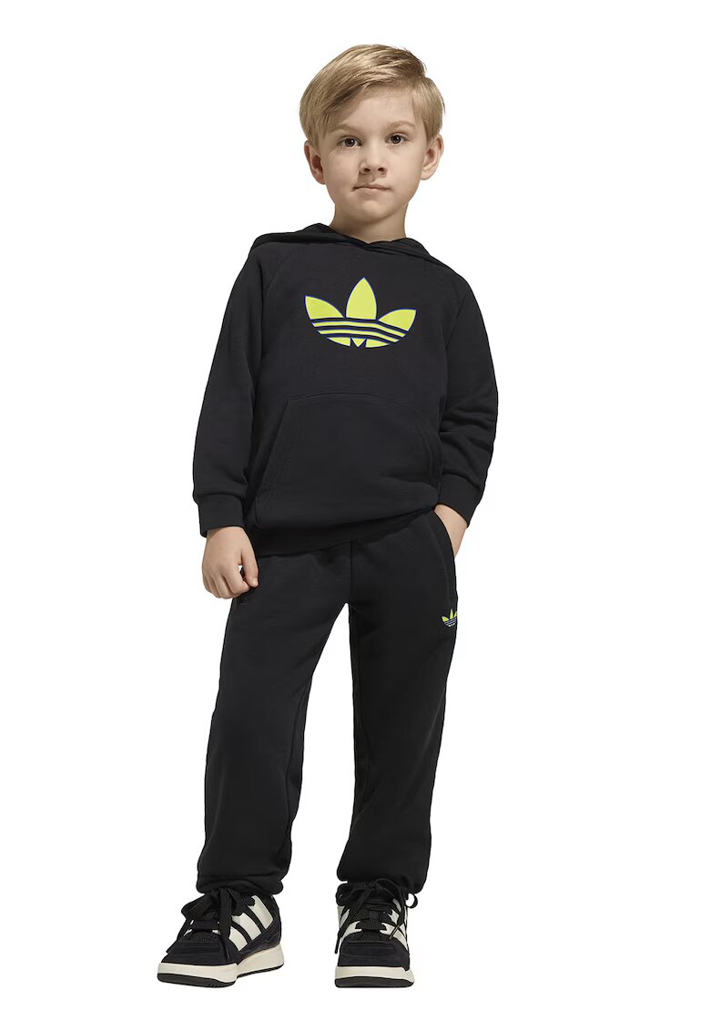 adidas Originals Спортен екип с лого - Черен