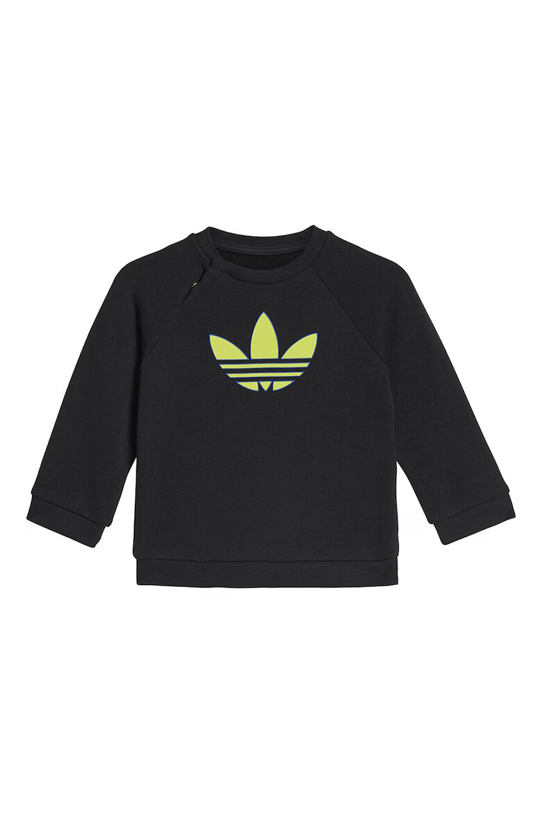 adidas Originals Спортен екип с памук Черен/Лайм зелено