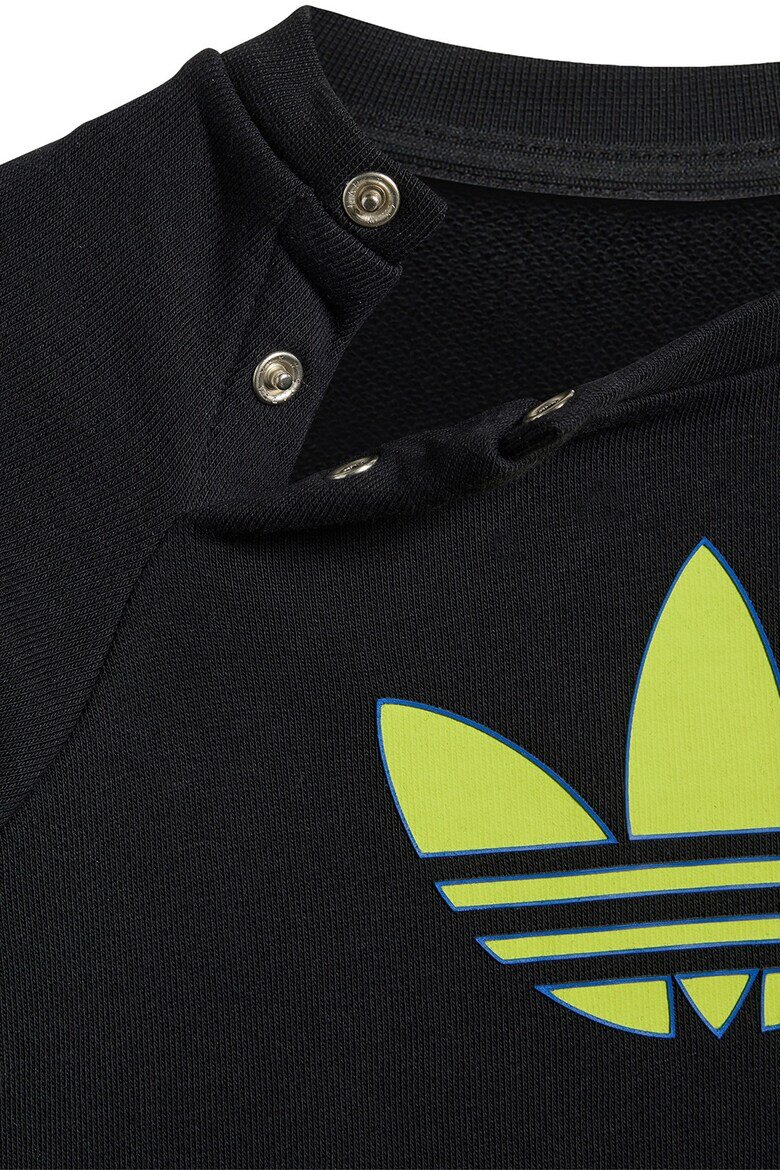 adidas Originals Спортен екип с памук Черен/Лайм зелено