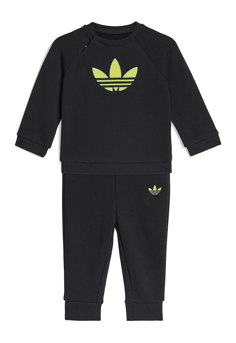 adidas Originals Спортен екип с памук - Черен/Лайм зелено
