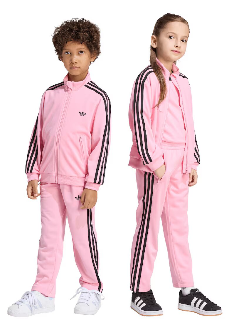 adidas Originals Спортен екип с цип и контрасти - Черен/Розово