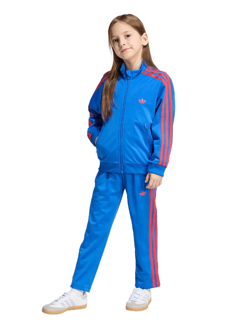 adidas Originals Спортен екип с цип и контрасти - Червен/Кралско Синьо