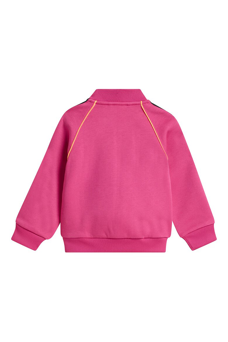 adidas Originals Спортен екип с цип и лого Черен/Оранжев/Фуксия