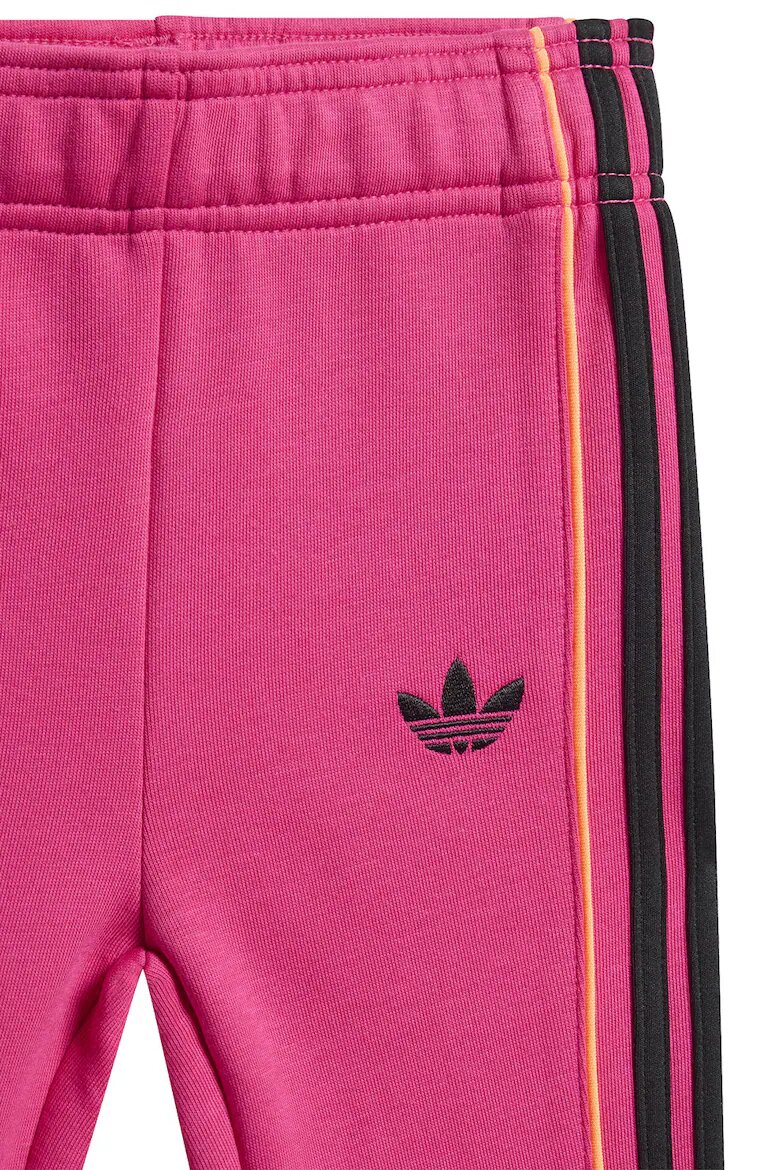 adidas Originals Спортен екип с цип и лого Черен/Оранжев/Фуксия