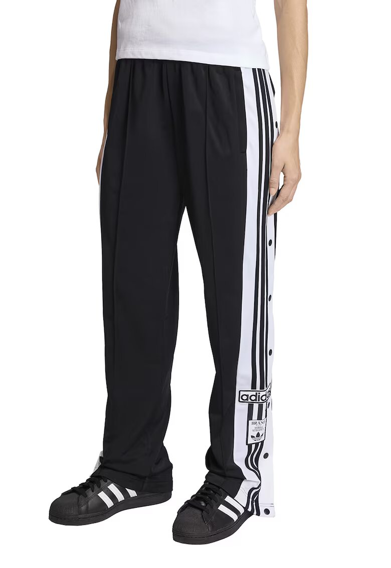 adidas Originals Спортен панталон Adibreak с капси - Бял/Черен