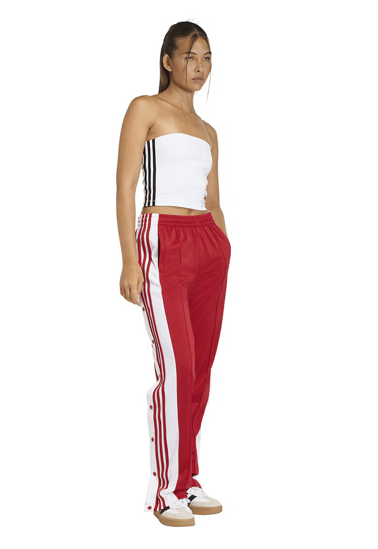 adidas Originals Спортен панталон Adibreak с капси - Червен/Бял