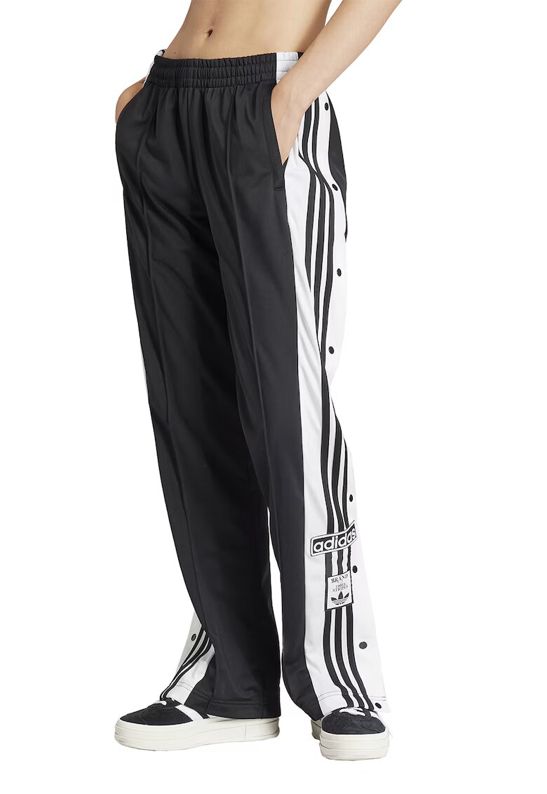 adidas Originals Спортен панталон Adibreak с капси встрани - Бял/Антрацитно сиво