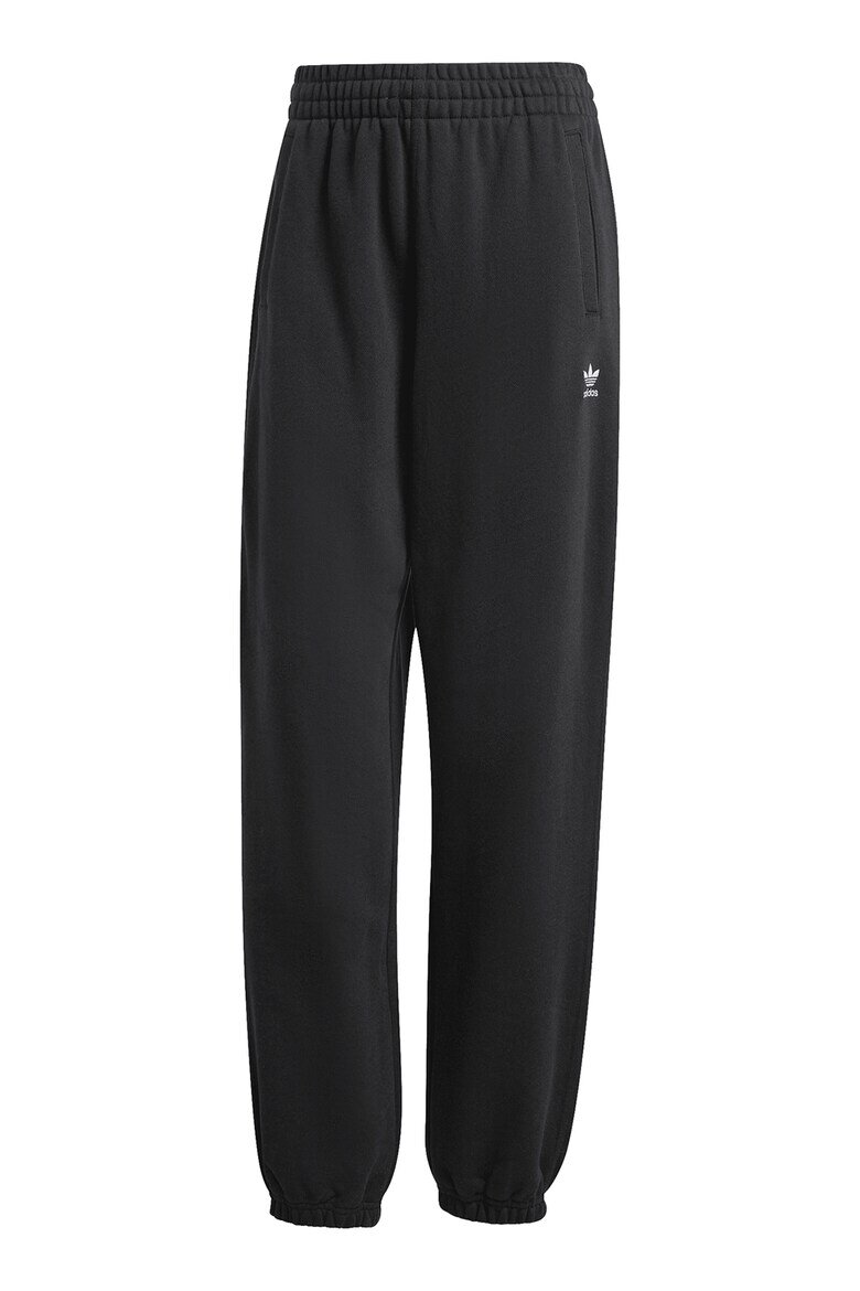 adidas Originals Спортен панталон Essentials със свободна кройка Бял/Антрацитно сиво
