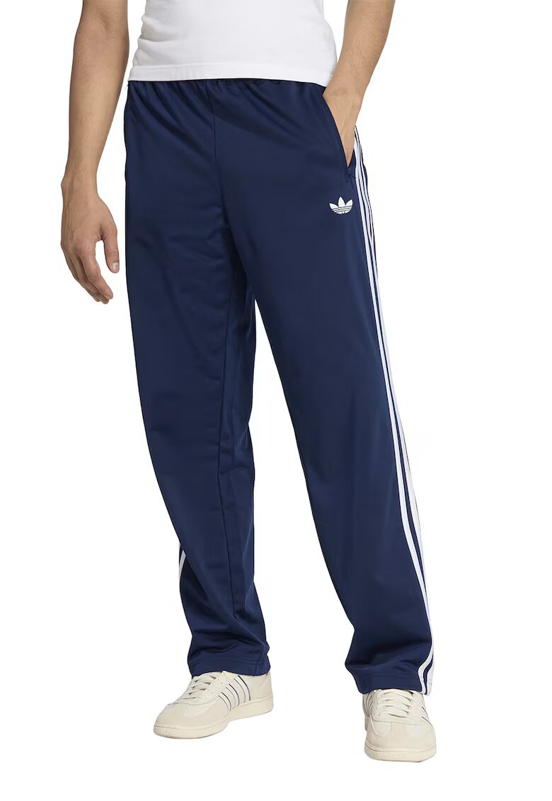 adidas Originals Спортен панталон Firebird с еластична талия - Бял/Тъмносин
