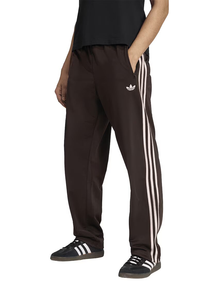 adidas Originals Спортен панталон Firebird с еластична талия - Тъмнокафяв/Праскова