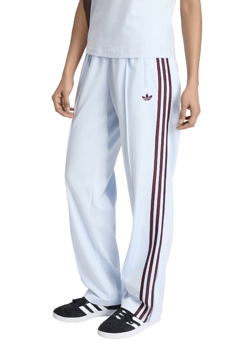 adidas Originals Спортен панталон Firebird с подгъви с цип - Бордо/Пастелносин