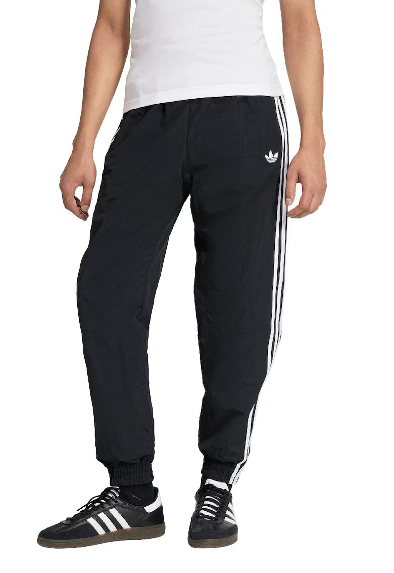 adidas Originals Спортен панталон Firebird с цепки с цип на глезена - Бял/Черен