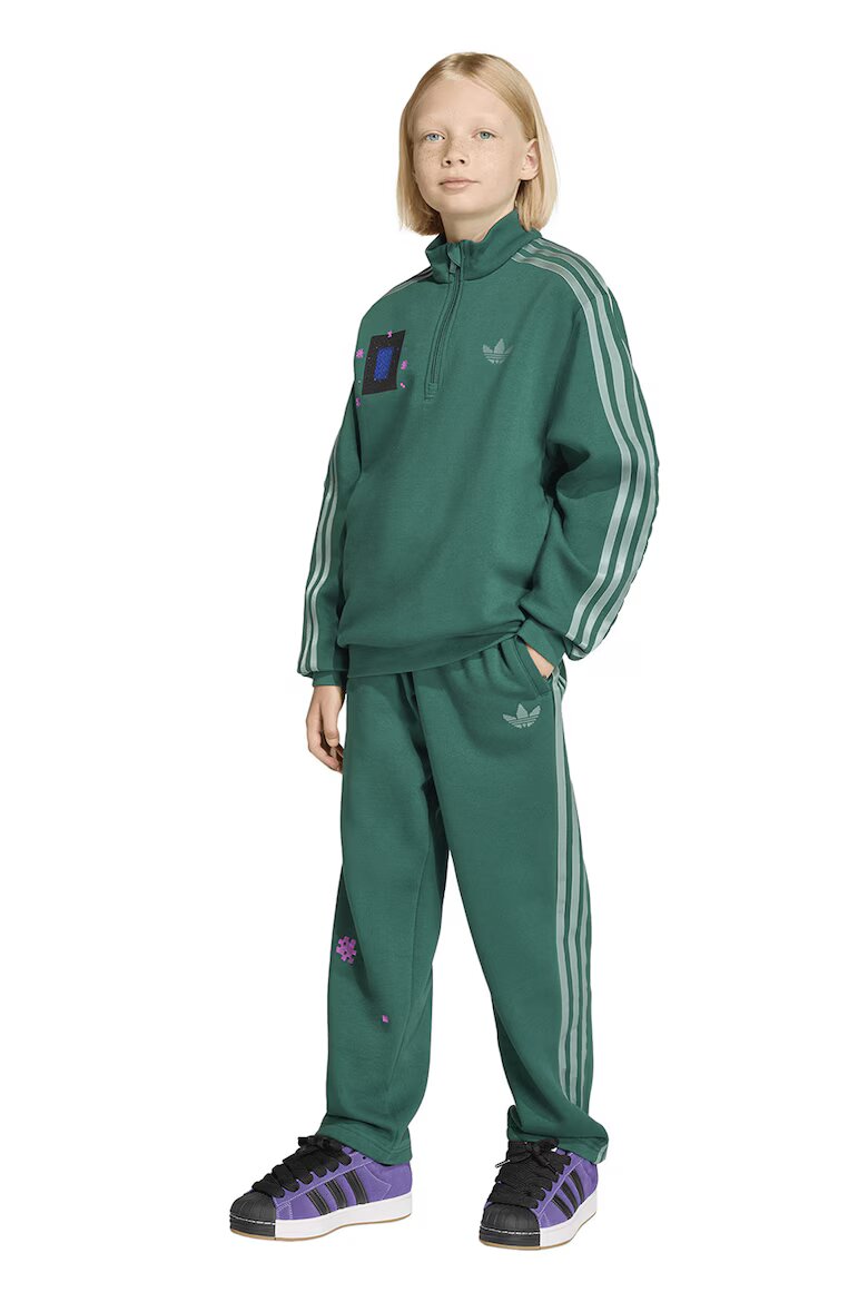 adidas Originals Спортен панталон Minecraft с връзка Зелен