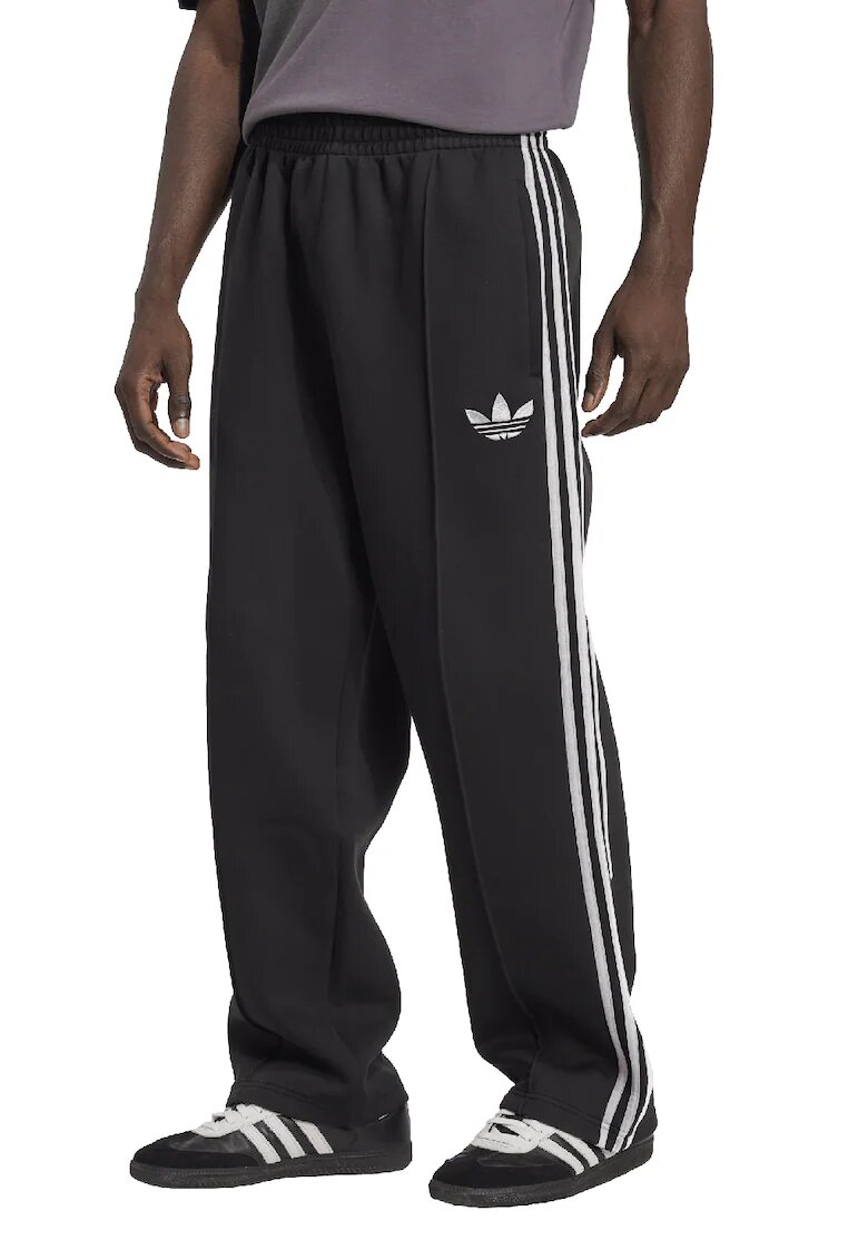 adidas Originals Спортен панталон Spacer Drill с джобове встрани - Бял/Черен