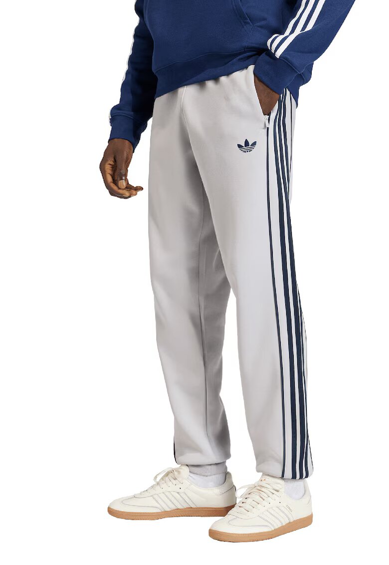 adidas Originals Спортен панталон SST 2.0 с регулируема талия - Светло сив/Тъмносин