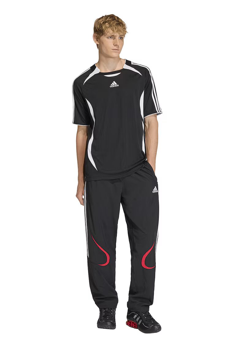 adidas Originals Спортен панталон TeamGeist с контрастни ленти - Бял/Черен