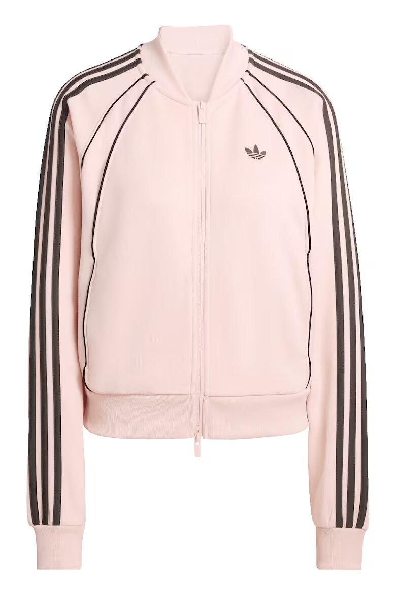 adidas Originals Спортна блуза с цип Черен/Розово