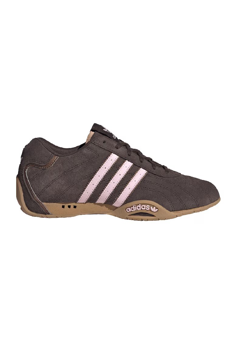 adidas Originals Спортни обувки Adirace от кожа и велур - Тъмнокафяв/Пастелнорозов