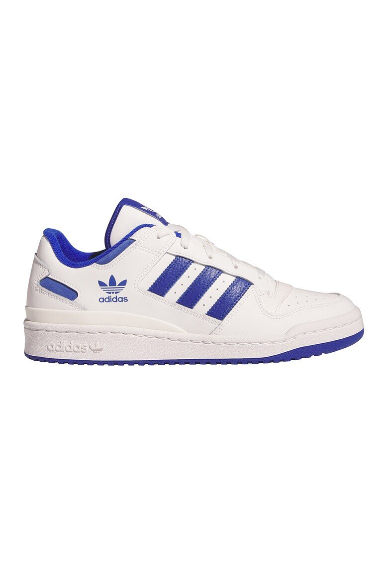 adidas Originals Спортни обувки Forum от импрегнирана кожа - Бял/Кралско Синьо