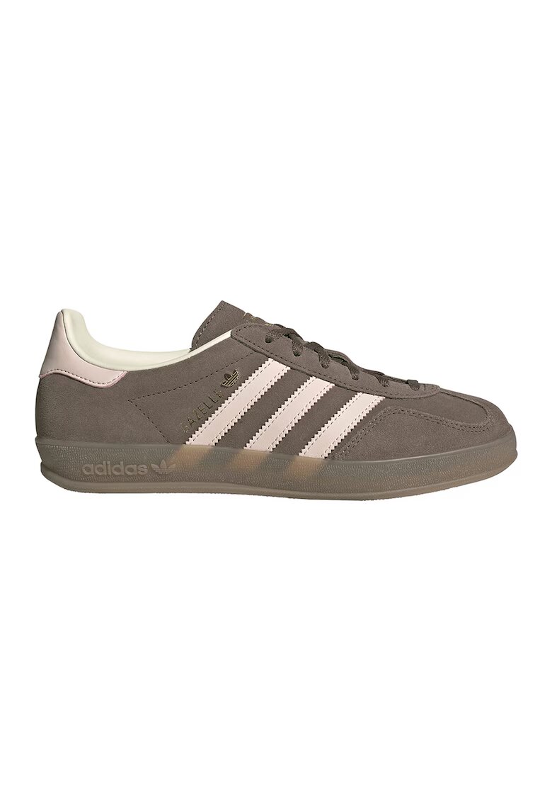 adidas Originals Спортни обувки Gazelle Indoor с велур - Светлокафяв/Бледо розово