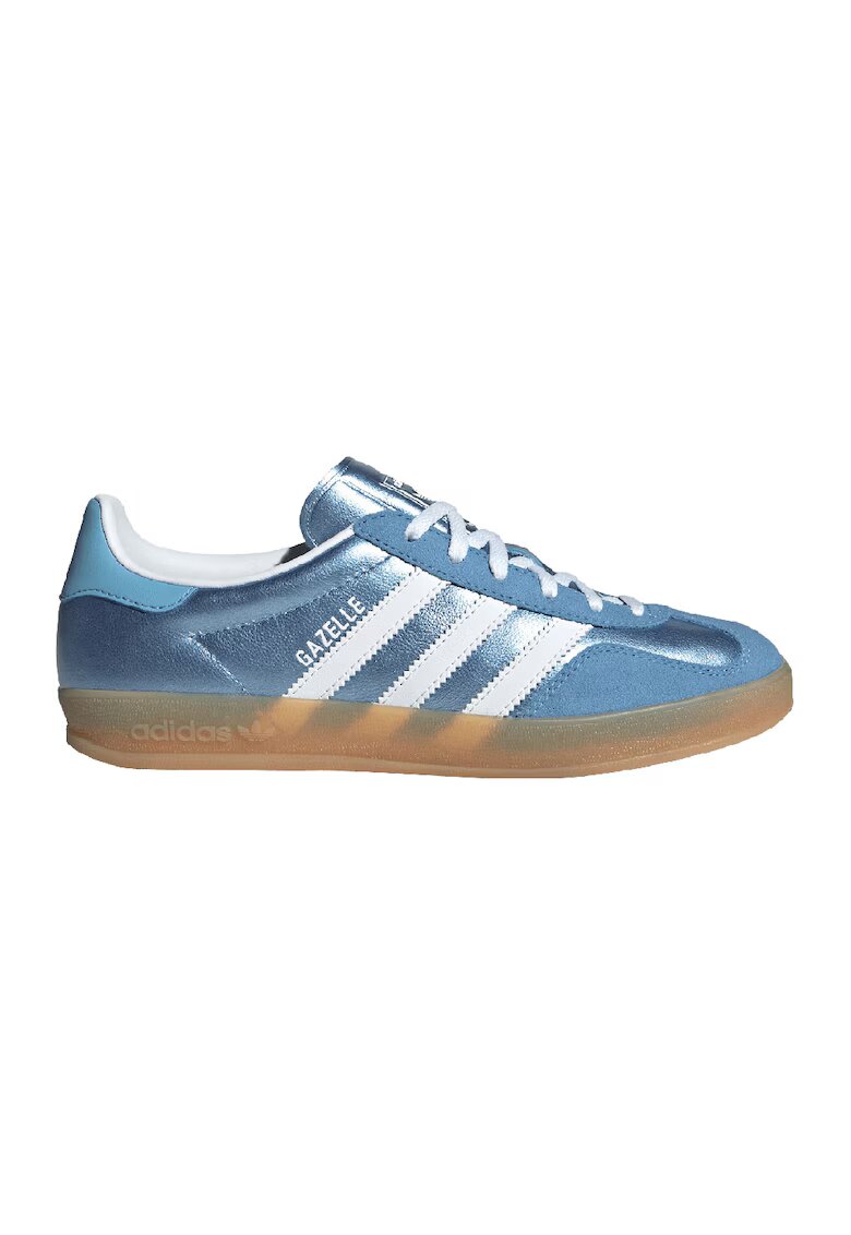 adidas Originals Спортни обувки Gazelle от кожа и велур - Бял/Син