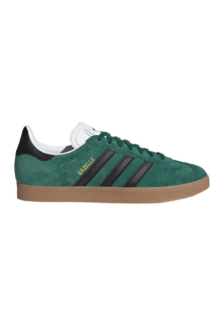 adidas Originals Спортни обувки Gazelle от велур - Черен/Тъмнозелен