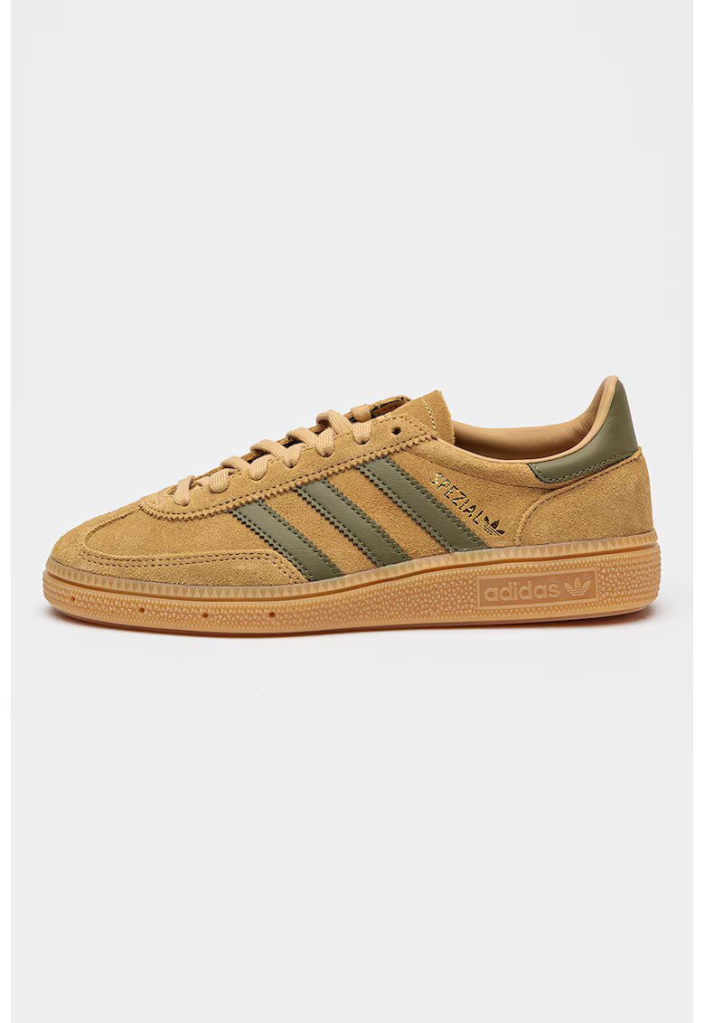 adidas Originals Спортни обувки от велур под глезена - Бежов/Папратово зелено