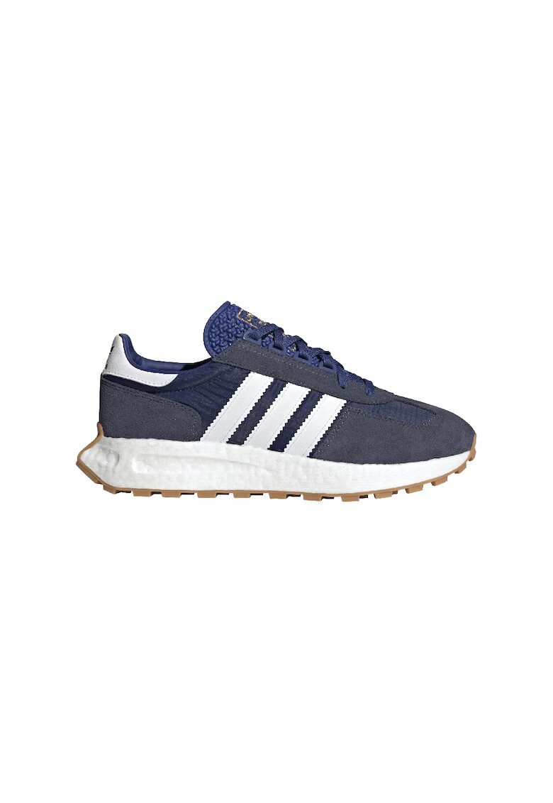 adidas Originals Спортни обувки Retropy E5 с велур - Бял/Тъмносин