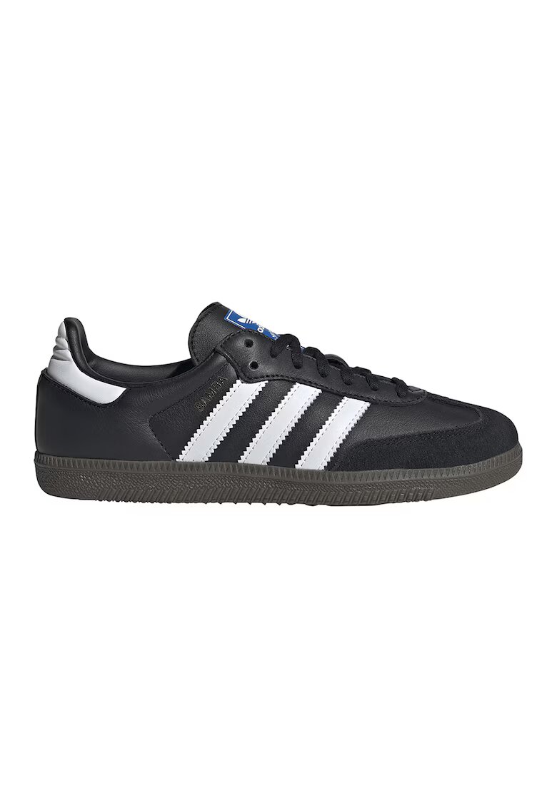 adidas Originals Спортни обувки Samba OG от еко кожа с велур - Бял/Черен